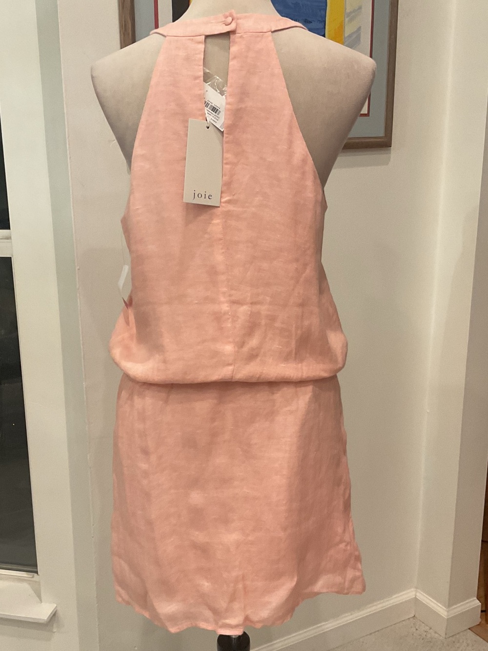 Joie x Revolve Pink Linen Diega B Dress - Picture 4 of 7